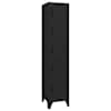 vidaXL lukustatav hoiukapp, must, 38 x 40 x 180 cm, teras