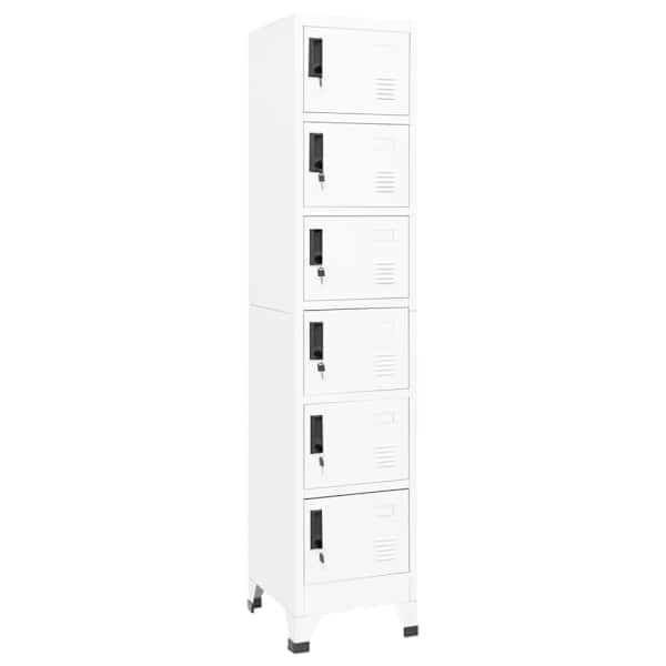 vidaXL lukustatav hoiukapp, valge, 38 x 40 x 180 cm, teras