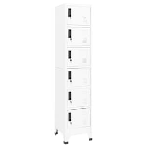 Omara s ključavnico bela 38x40x180 cm jeklo