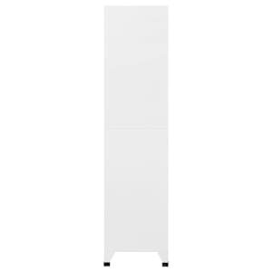 Uzamykatelná skříň bílá 90 x 45 x 180 cm ocel - obrázek 4