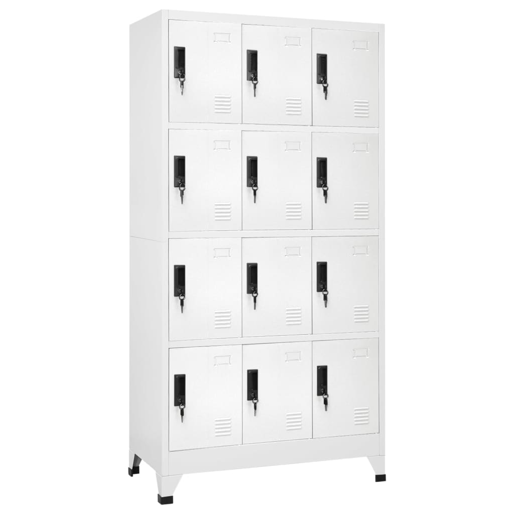 Vidaxl - vidaXL Cacifo aço 90x45x180 cm branco