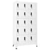 vidaXL lukustatav hoiukapp, valge, 90 x 40 x 180 cm, teras