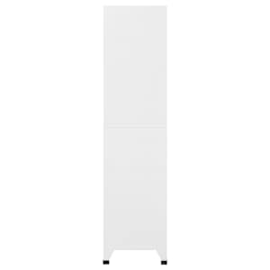 Uzamykatelná skříň světle a tmavě šedá 90 x 40 x 180 cm ocel - obrázek 4