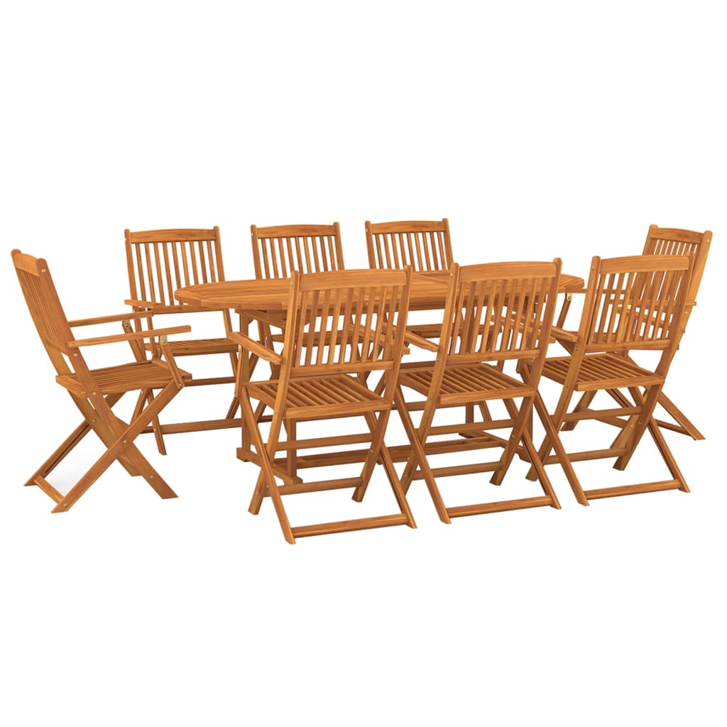 Thumbnail - vidaXL 9-tlg. Garten-Essgruppe 180x90x75 cm Massivholz Akazie