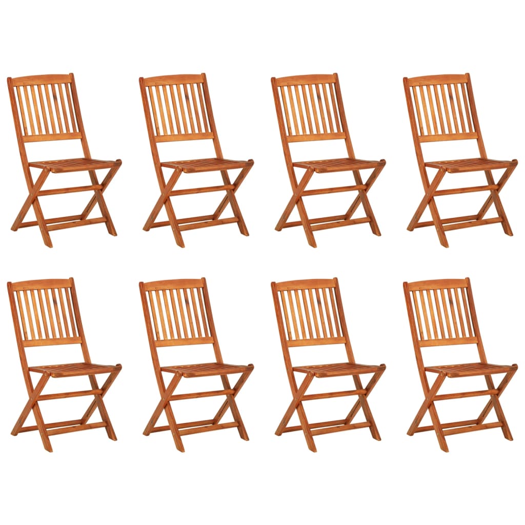 Thumbnail - vidaXL 9-tlg. Garten-Essgruppe 220x90x75 cm Massivholz Akazie