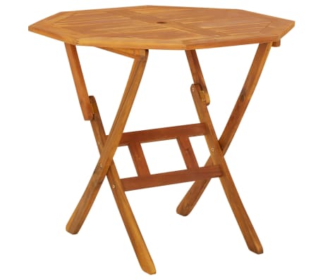 vidaXL spisebordss&aelig;t til haven 5 dele massivt akacietr&aelig;