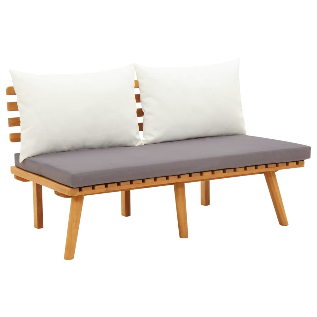 Sodo baldų komplektas su pagalvėmis, 3 dalių, akacijos masyvas | Stepinfit