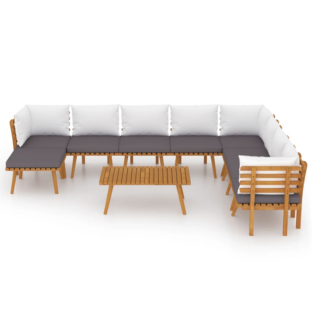 Thumbnail - vidaXL 9-tlg. Garten-Lounge-Set mit Kissen Massivholz Akazie