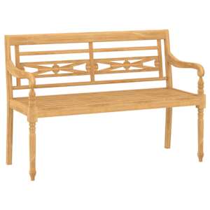 vidaXL Salon de jardin 4 pcs avec coussins Bois de teck solide