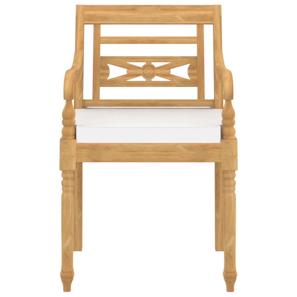 Batavia Chairs Patio Garden Lounge Chair with Cushions Solid Wood Teak vidaXL - Picture 33 of 57