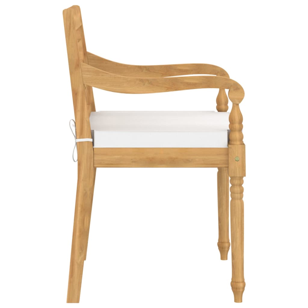 Batavia Chairs Patio Garden Lounge Chair with Cushions Solid Wood Teak vidaXL - Picture 51 of 57