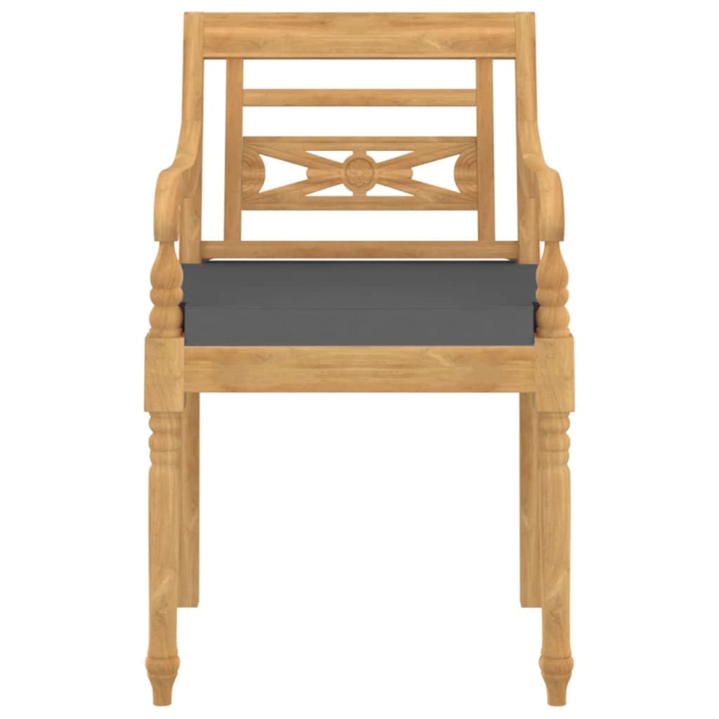 Batavia Chairs Patio Garden Lounge Chair with Cushions Solid Wood Teak vidaXL - Picture 38 of 57