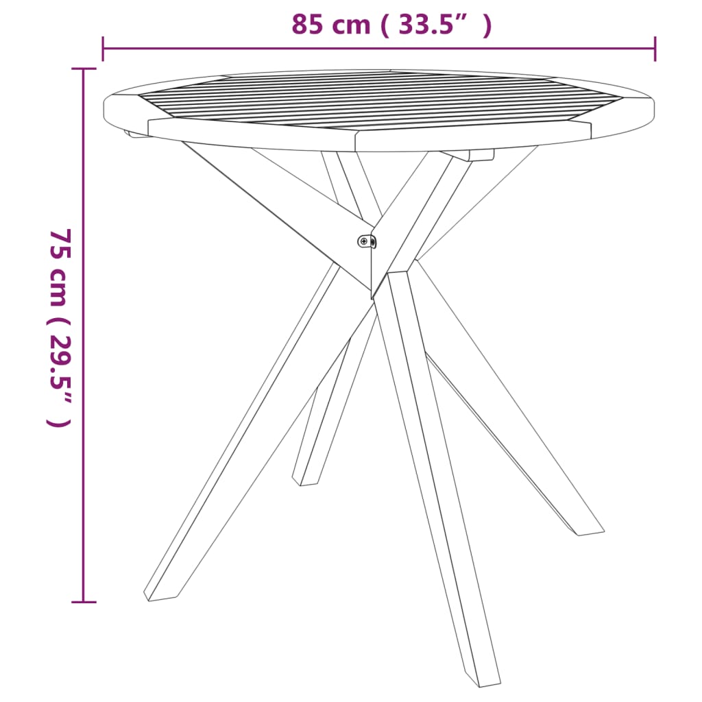 Set mobilier grădină, 5 piese, lemn masiv de acacia