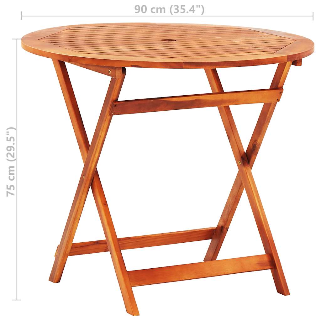 5-delige Tuinset inklapbaar massief eucalyptushout image 17