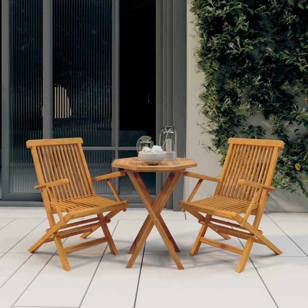 Zestaw mebli ogrodowych drewnianych, 60x60x75 cm, 2 krzesła