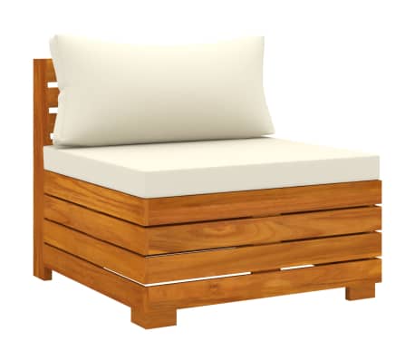 vidaXL Sodo komplektas su pagalvėlėmis, 3 dalių, akacijos masyvas