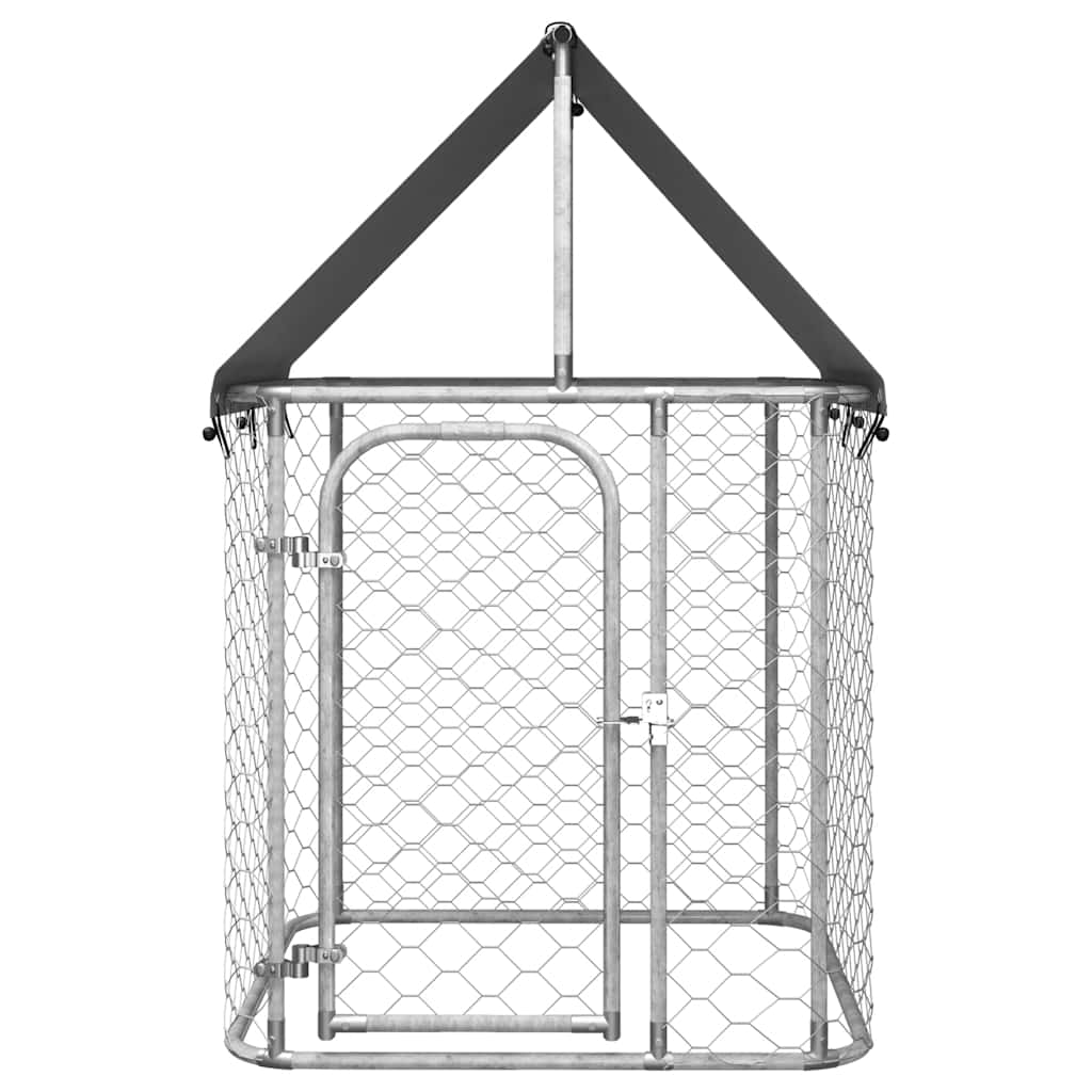 

vidaXL Hondenkennel voor buiten met dak 100x100x150 cm