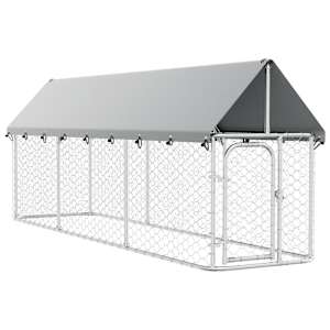 Venkovní psí kotec se střechou 400 x 100 x 150 cm - obrázek 2