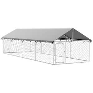 Venkovní psí kotec se střechou 600 x 200 x 150 cm - obrázek 2