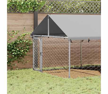Outdoor Dog Kennel Wth Roof Versatle Lockable Steel Constructon Dog