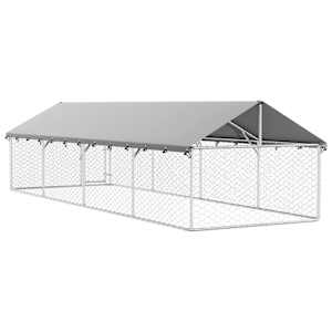 Venkovní psí kotec se střechou 600 x 200 x 150 cm - obrázek 9