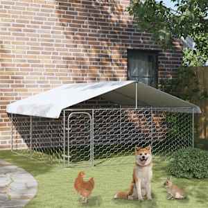 Zunanji pasji boks s streho 300x300x150 cm