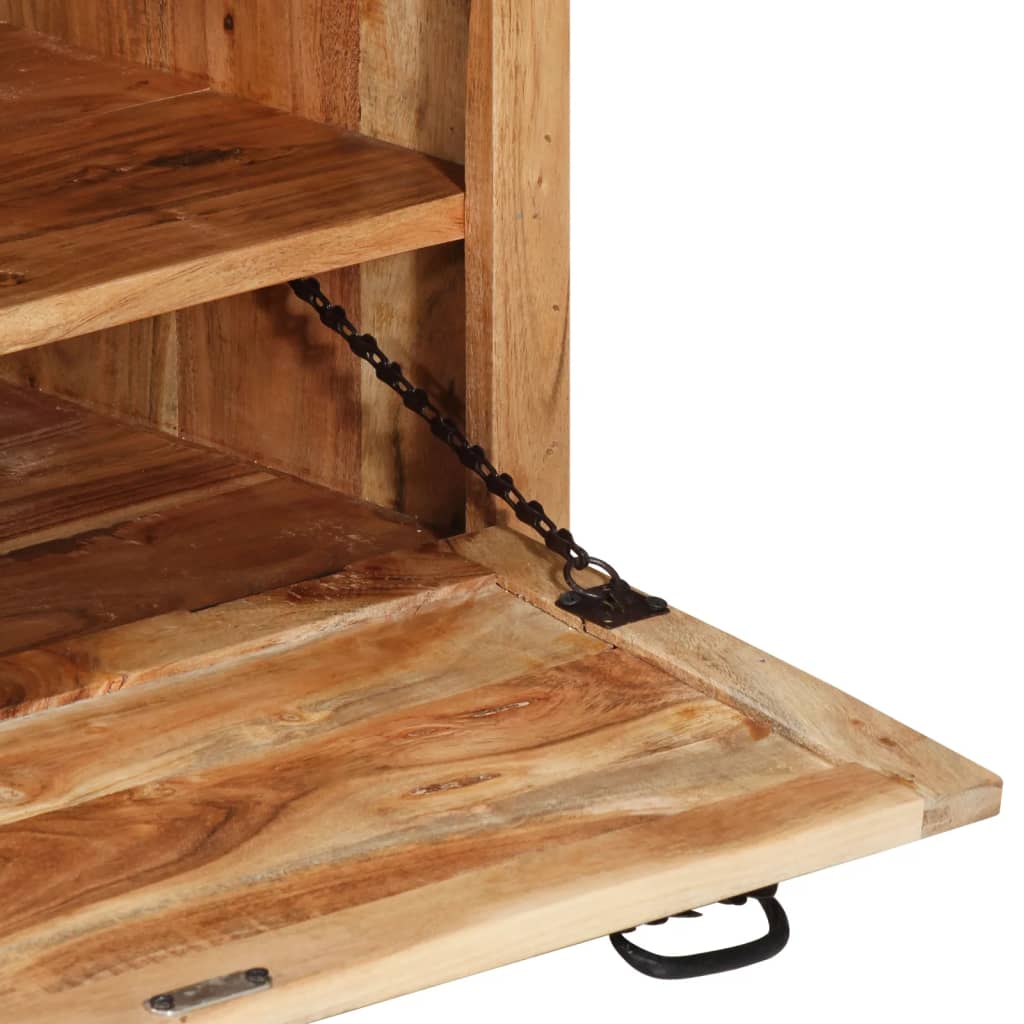 Botníková lavice 85 x 40 x 45 cm masivní akáciové dřevo