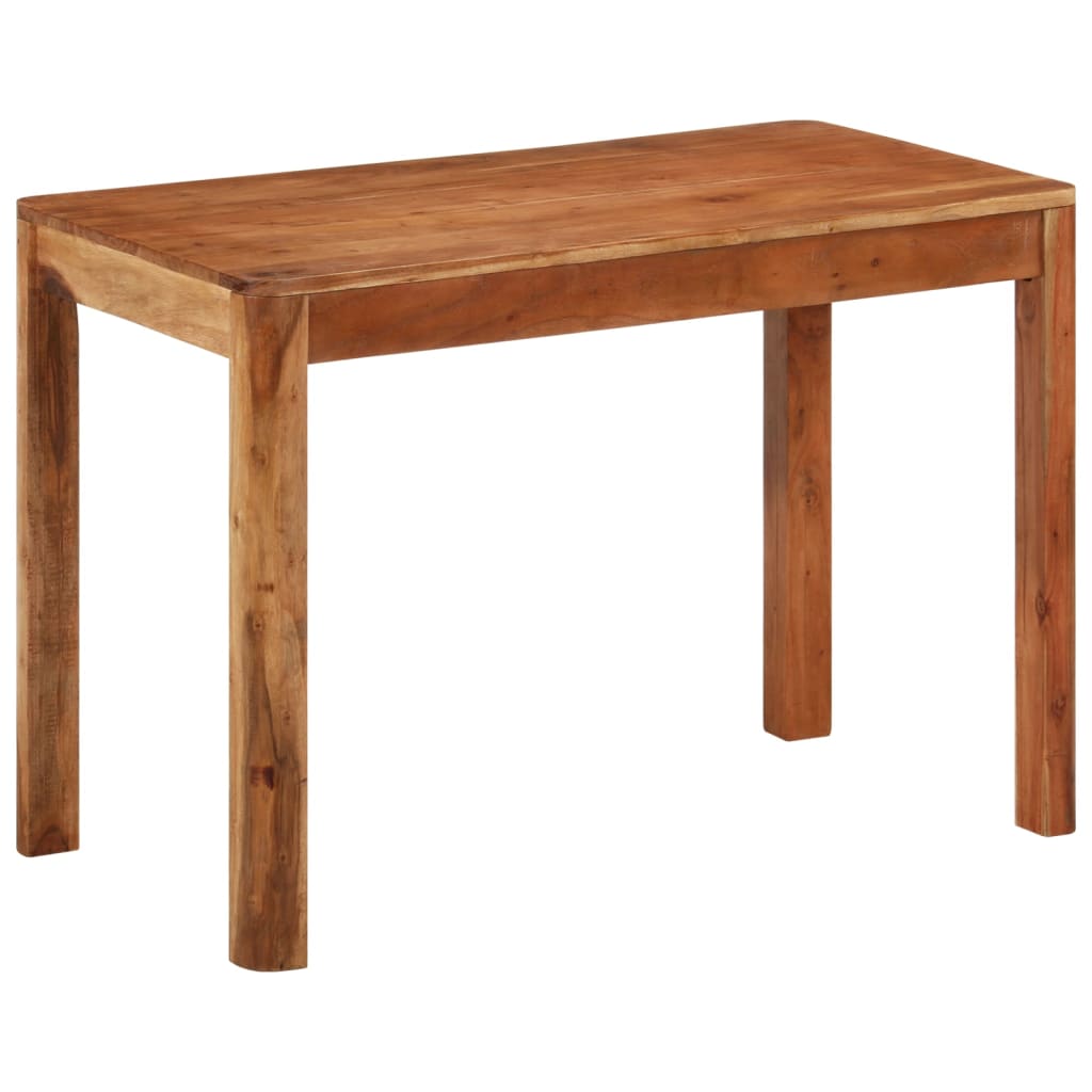 tömör akácfa étkezőasztal mézszínű bevonattal 110 x 60 x 76 cm