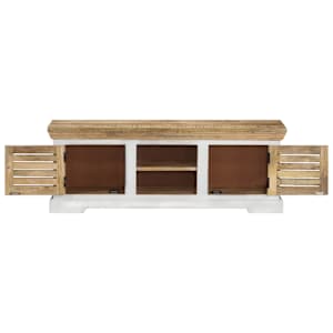 TV skříňka 110 x 30 x 40 cm masivní mangovníkové dřevo - obrázek 3