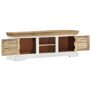 TV skříňka 110 x 30 x 40 cm masivní mangovníkové dřevo - obrázek 4