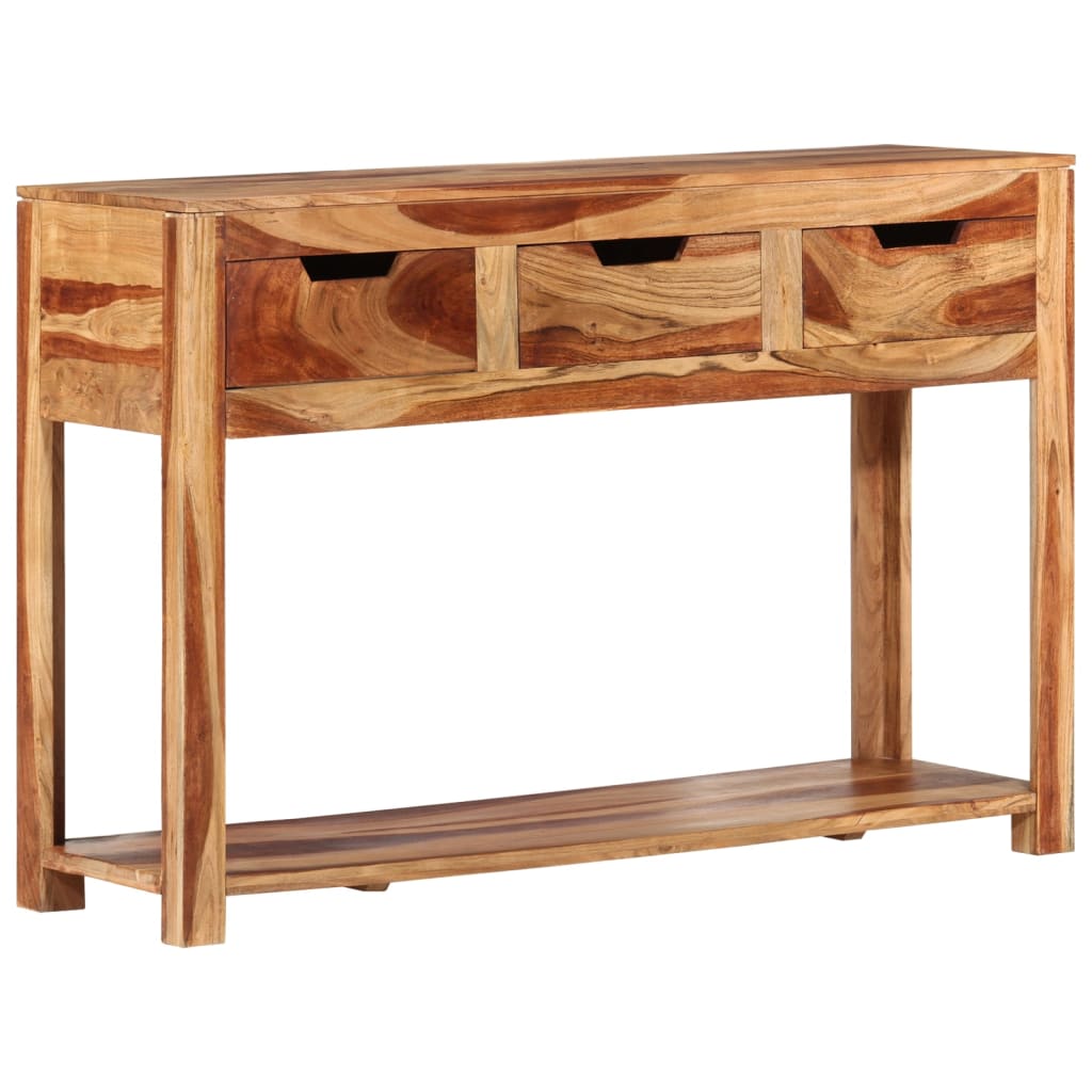 Stolik konsolowy, 110x35x75 cm, lite drewno akacjowe