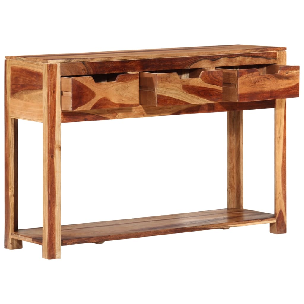 Konzolový stolek 110 x 35 x 75 cm masivní akáciové dřevo