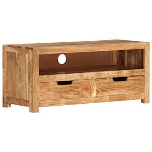 TV skříňka 88 x 35 x 40 cm masivní akáciové dřevo - obrázek 1