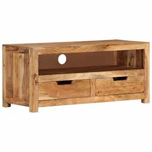 TV skříňka 88 x 35 x 40 cm masivní akáciové dřevo - obrázek 11