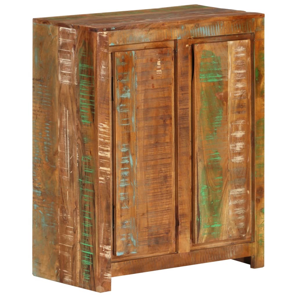 újrahasznosított tömör akácfa tálalószekrény 60 x 33 x 75 cm