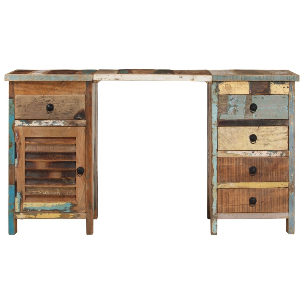 

vidaXL Bureau 140x50x77 cm massief gerecycled hout