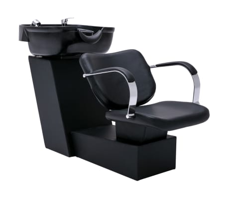 vidaXL frisørstol med vask og salonstol kunstlæder