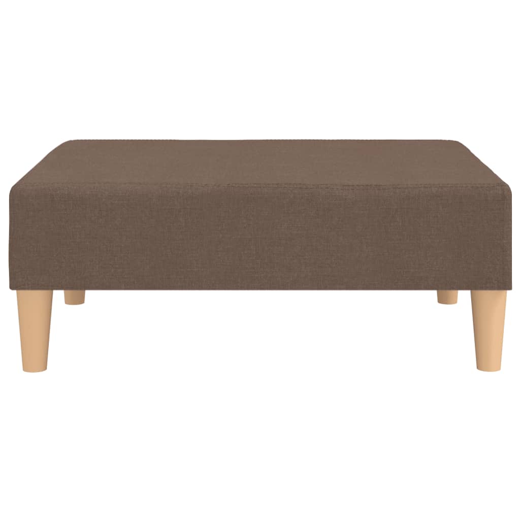 kétszemélyes tópszínű szövet kanapéágy lábtartóval