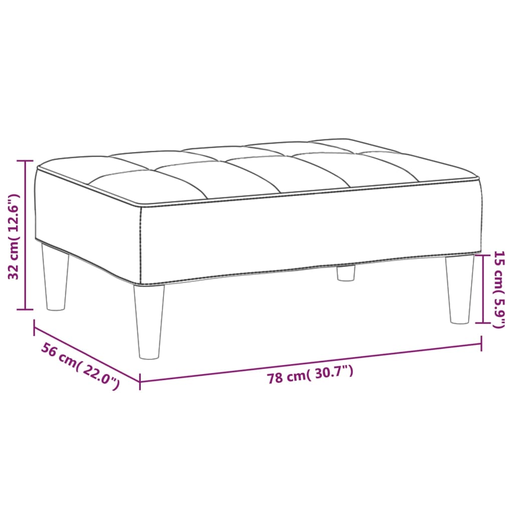 Canapea extensibilă 2 locuri 2perne/taburet gri deschis catifea