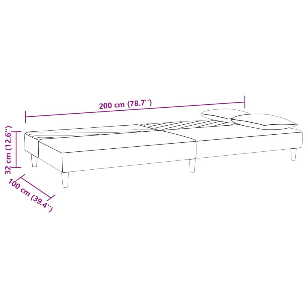 2-местен диван с две възглавници и табуретка, тъмносив, кадифе
