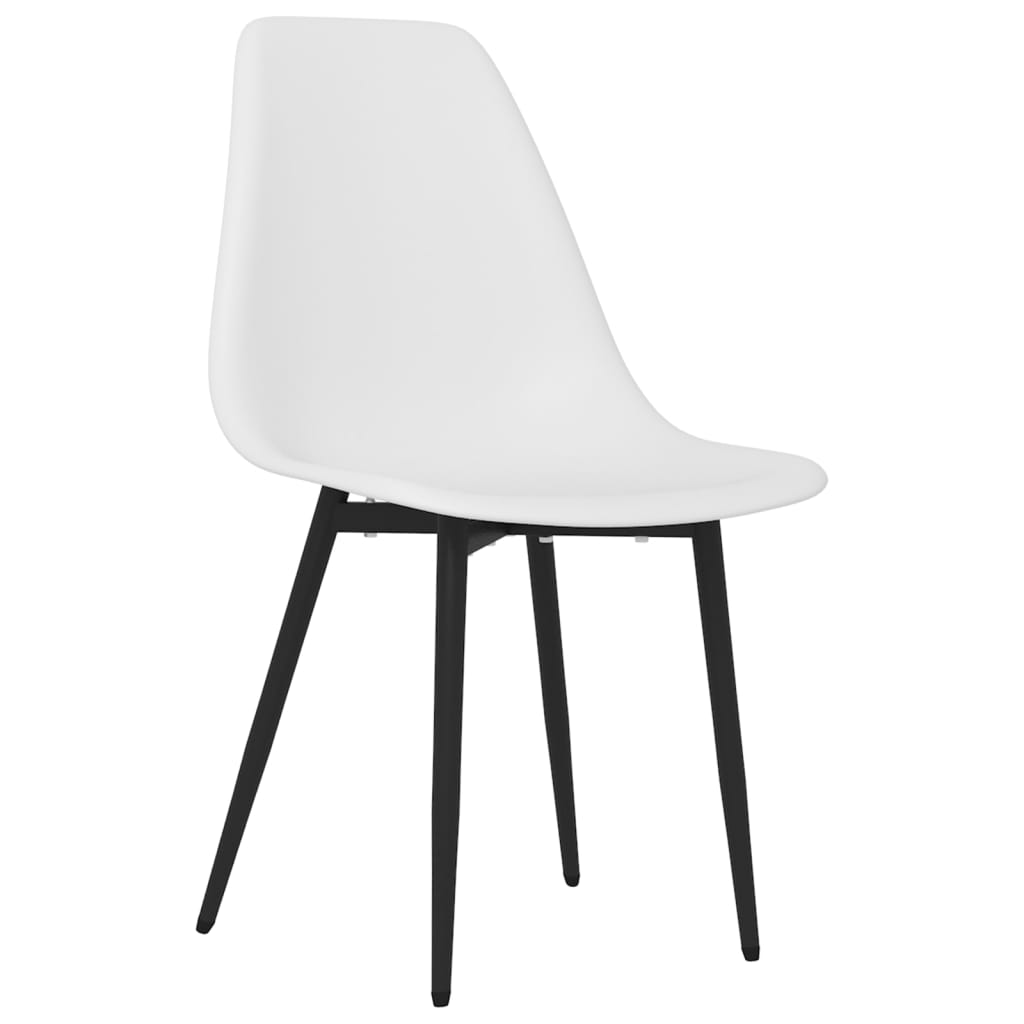 vidaXL Eetkamerstoelen 6 st PP wit afbeelding