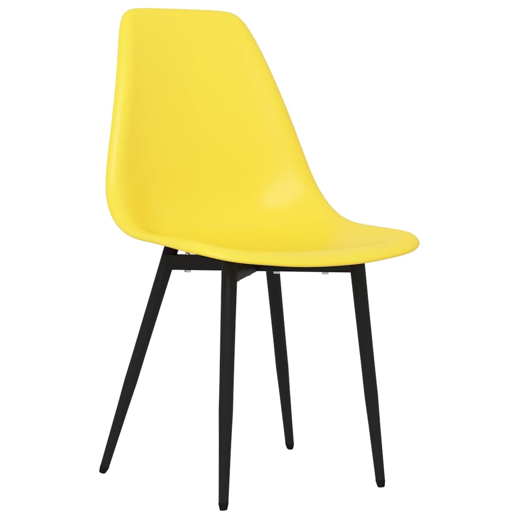 

vidaXL Eetkamerstoelen 6 st PP geel