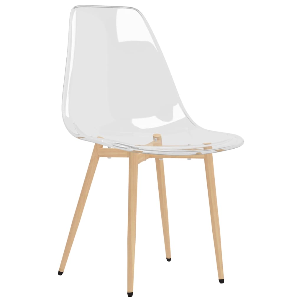 

vidaXL Eetkamerstoelen 6 st PET transparant