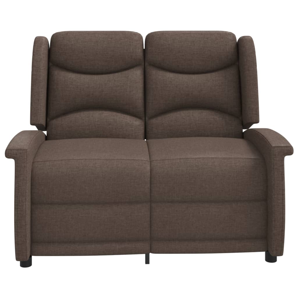 

vidaXL Fauteuil 2-zits verstelbaar stof taupe