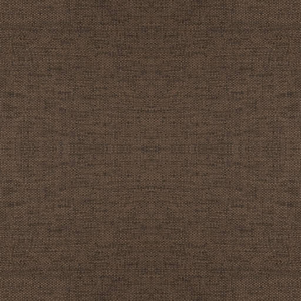 Fotoliu rabatabil cu 3 locuri, maro, material textil