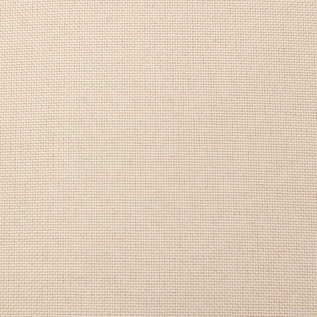 Fotoliu rabatabil cu 2 locuri/suport pahare, crem, textil