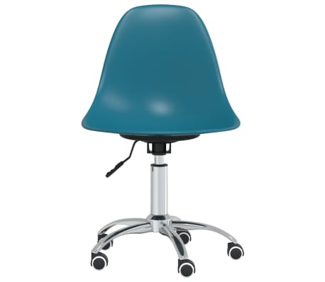 vidaXL Swivel Dining Chair Turquoise PP