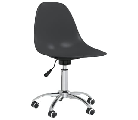 vidaXL Svingbare spisestoler 4 stk lysegrå PP