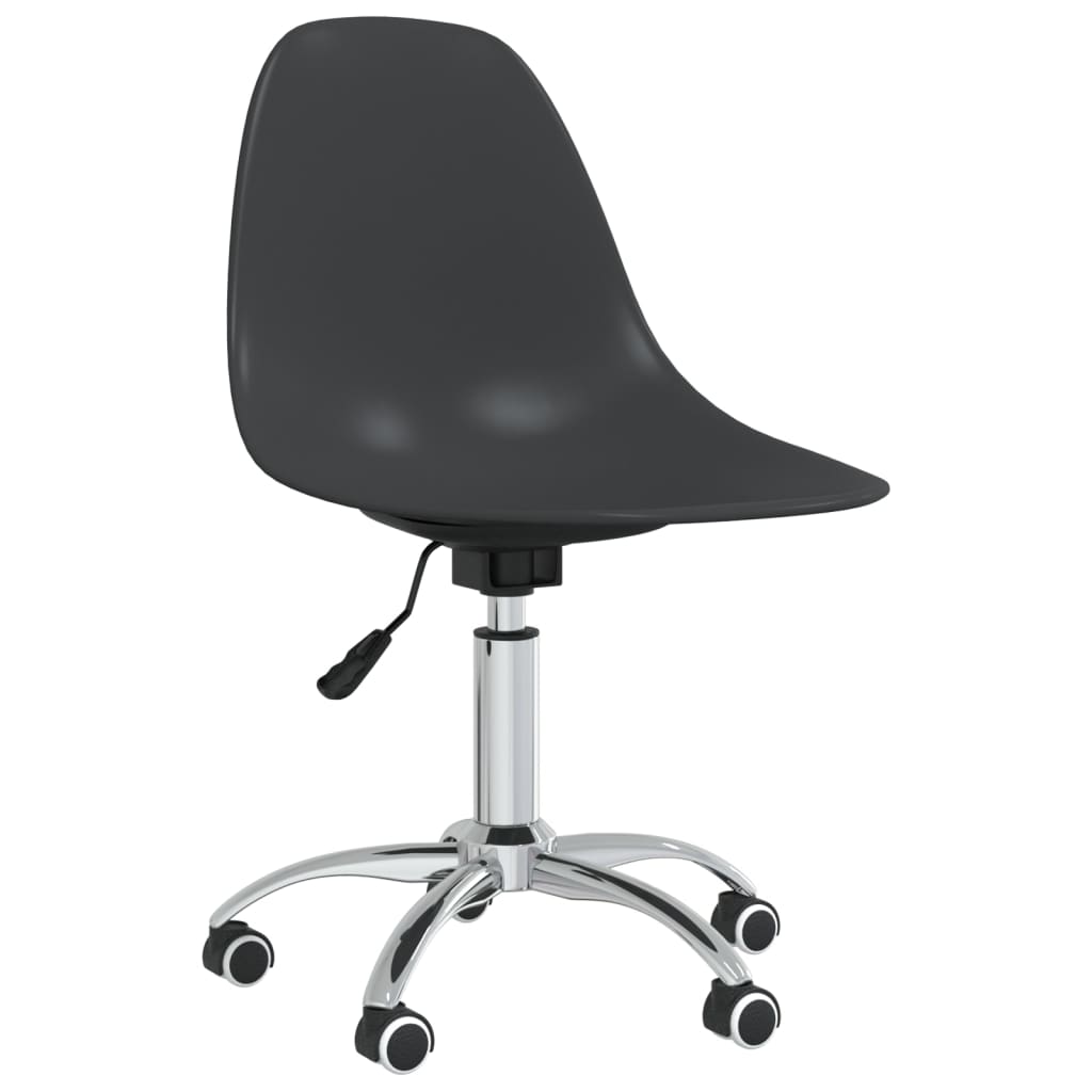 

vidaXL Eetkamerstoelen draaibaar 6 st polypropeen lichtgrijs