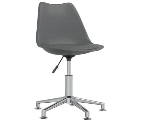 vidaXL Chaises pivotantes à manger lot de 6 gris similicuir